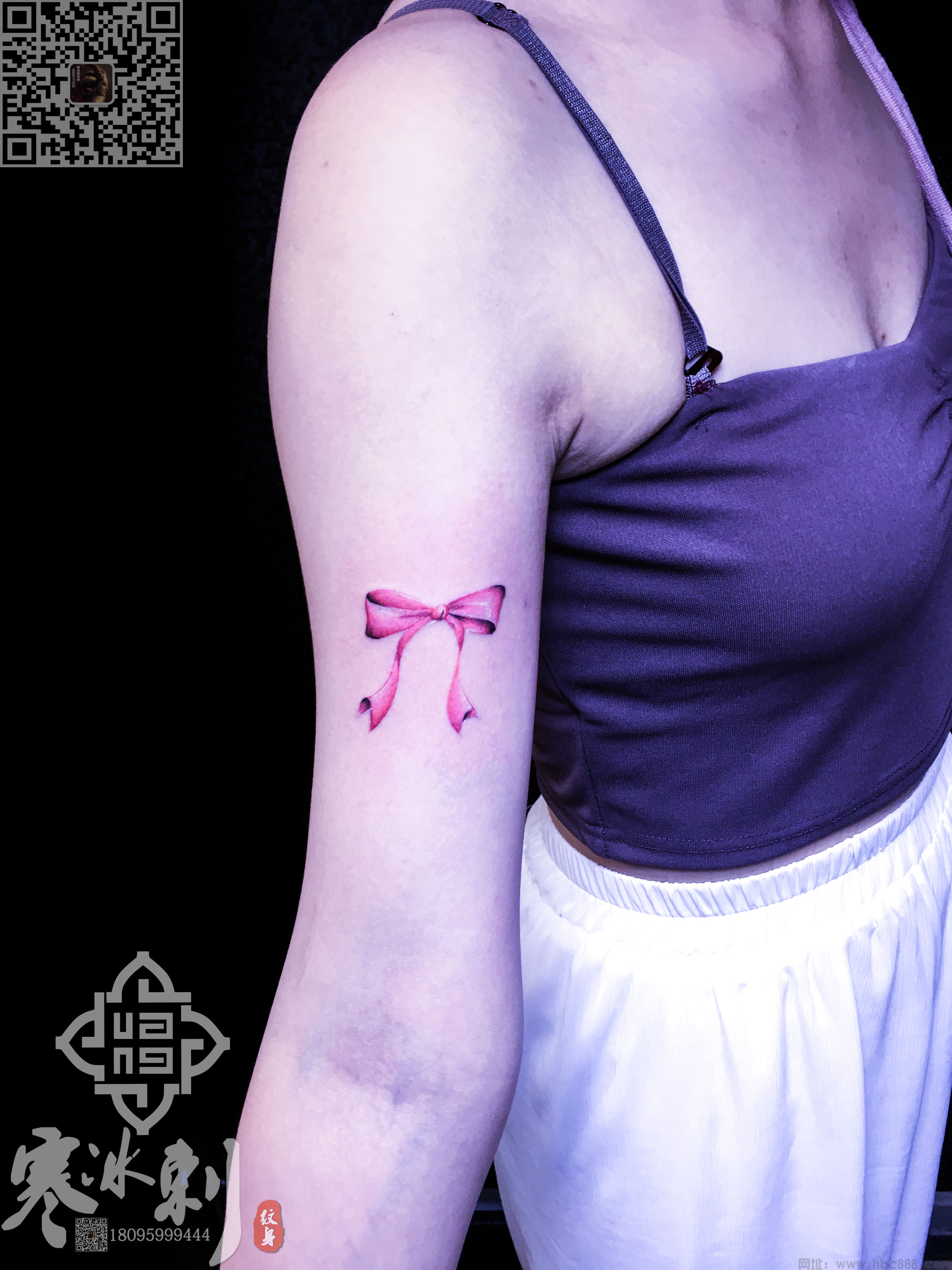 蝴蝶结纹身_乌鲁木齐纹身